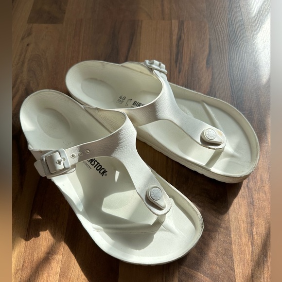 Birkenstock women’s Gizeh EVA thong in white size 40 (9.5) - Picture 3 of 17